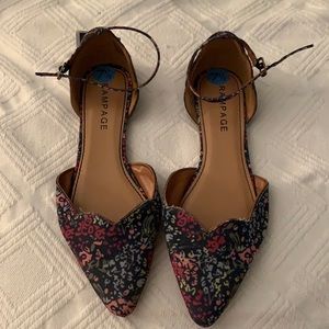 NWT floral flats size 7.5